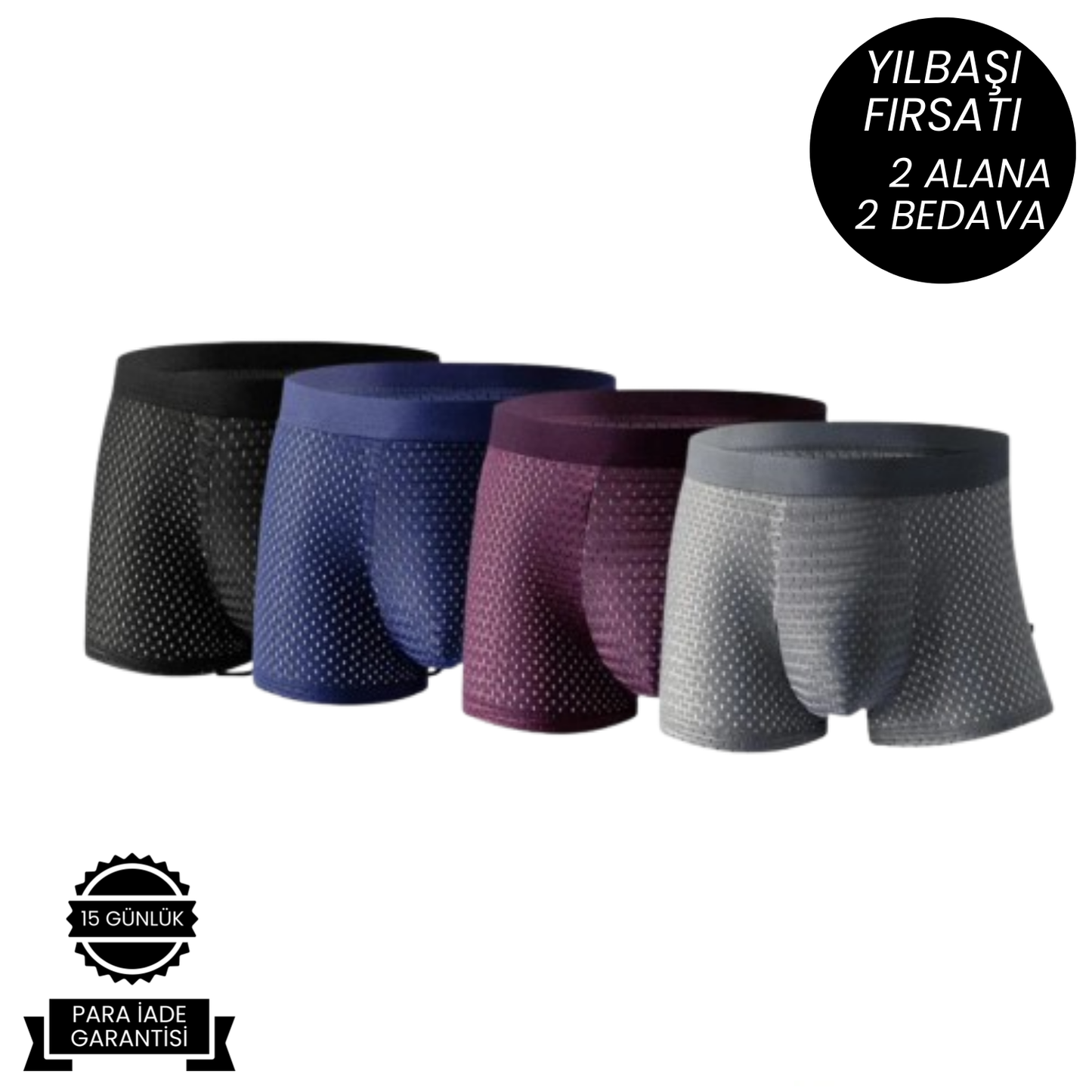 Vacueria™ Gün Boyu Rahat Erkek Boxer